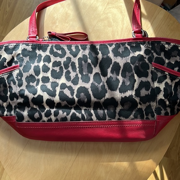 NWOT Coach Ocelot Print Carrie Tote & Wallet Set - Picture 6 of 10